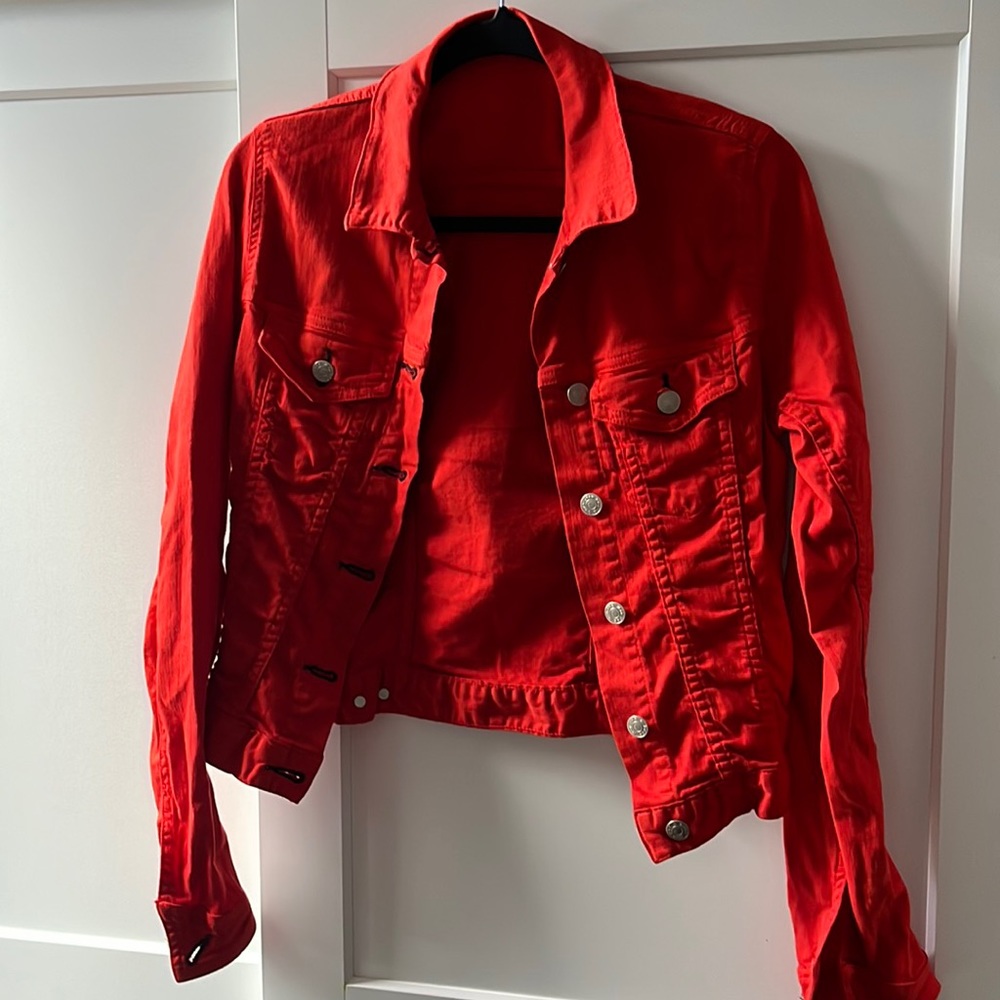 Rag and Bone size 2 red shirt jacket